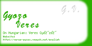 gyozo veres business card